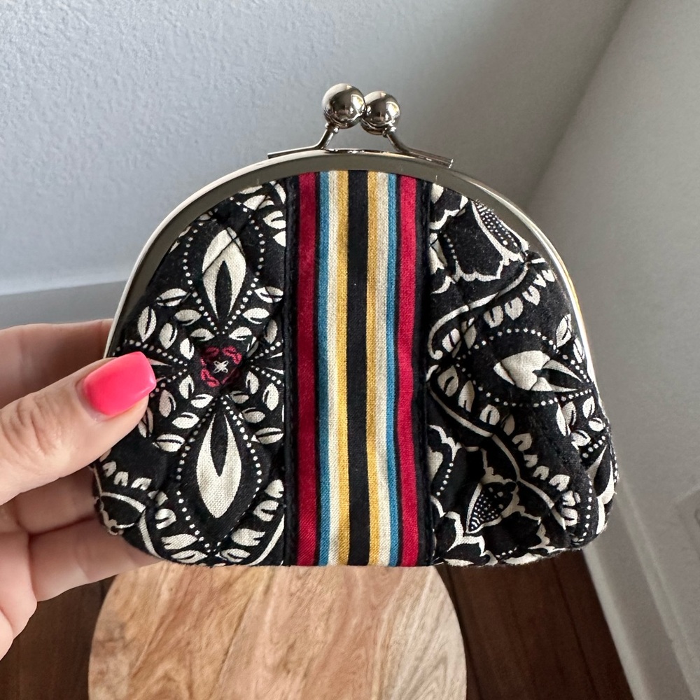 Vera Bradley Double Kiss Lock Barcelona Coin Wallet NWOT